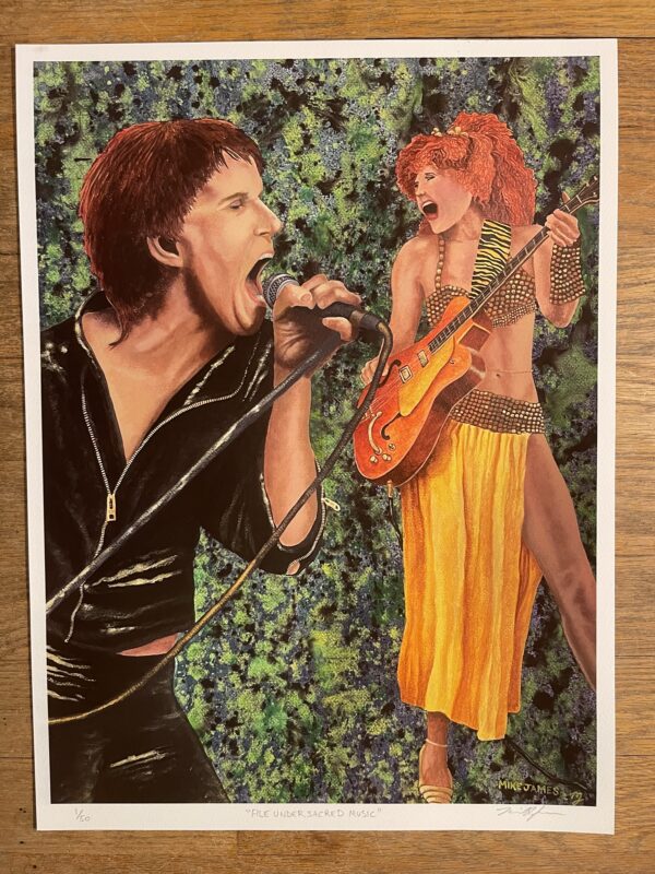 "File Under Sacred Music" - The Cramps - Fine Art Print