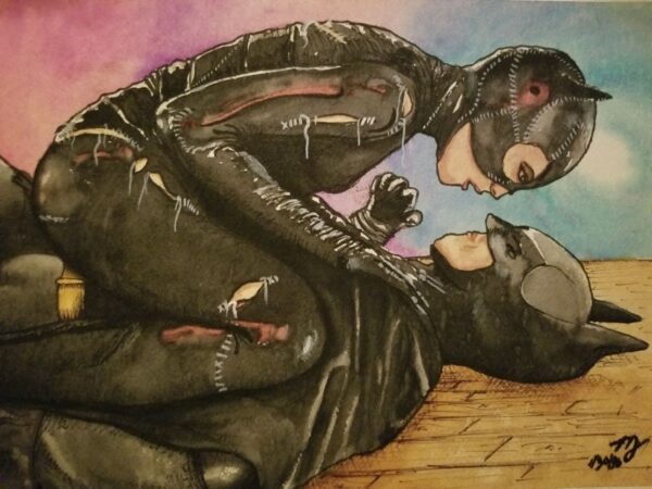 "The Bat & The Cat" - Fine Art Print